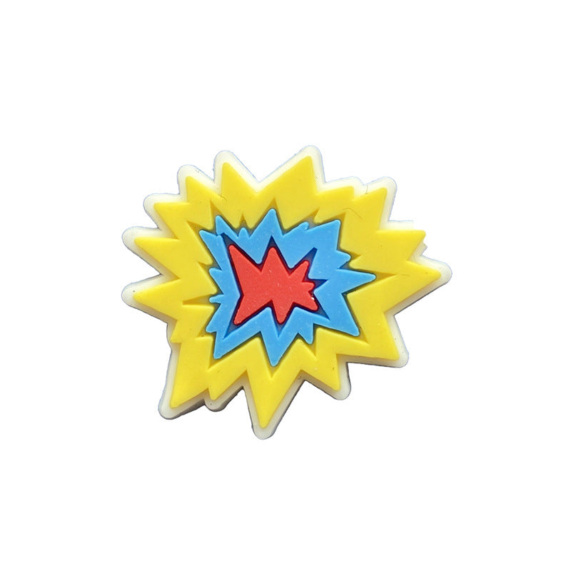 Wholesale 100PCS Cartoon DIY Silicone Shoe Buckle